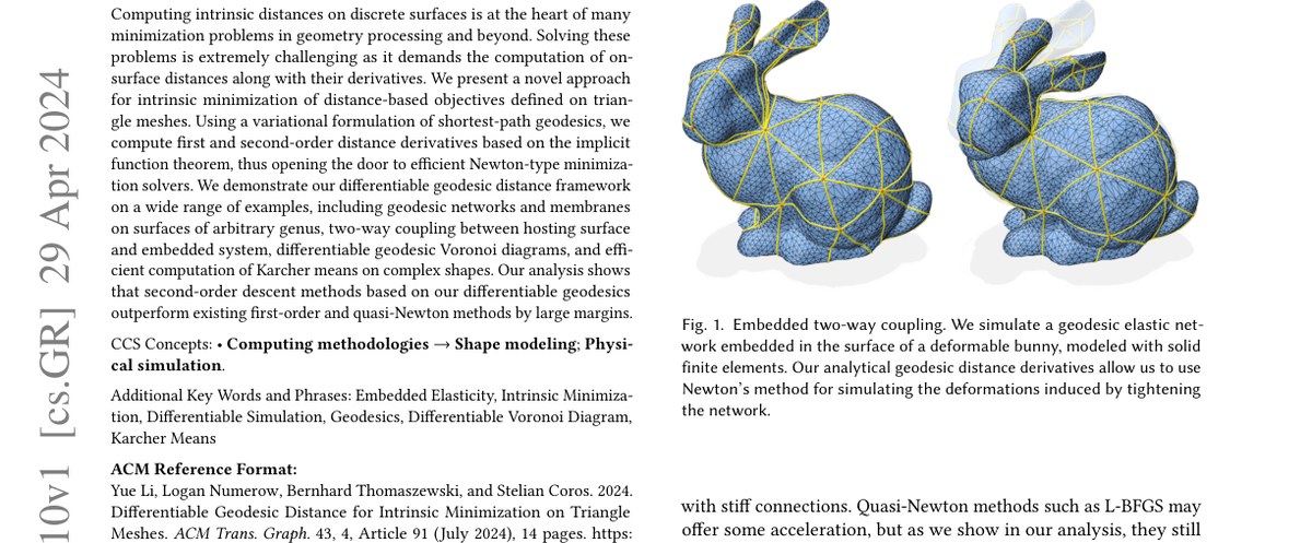 Differentiable Geodesic Distance for Intrinsic Minimization on Triangle Meshes